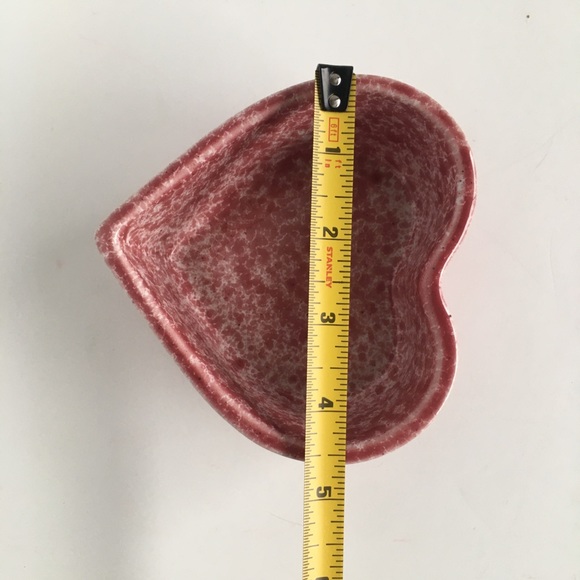 Coche Stoneware Heart Ramekins Pink White Spatter Portugal 2 Ceramic bakeware - Picture 15 of 15